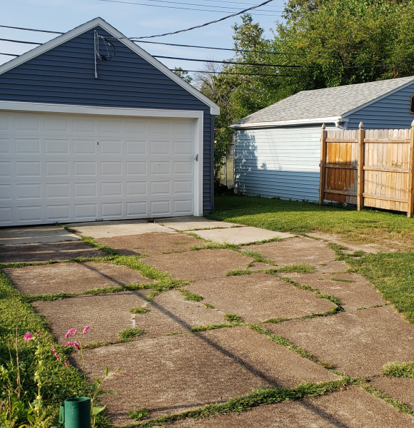 Powered 2-car garage door
