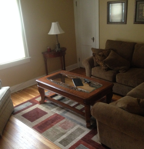 Living room rearranged