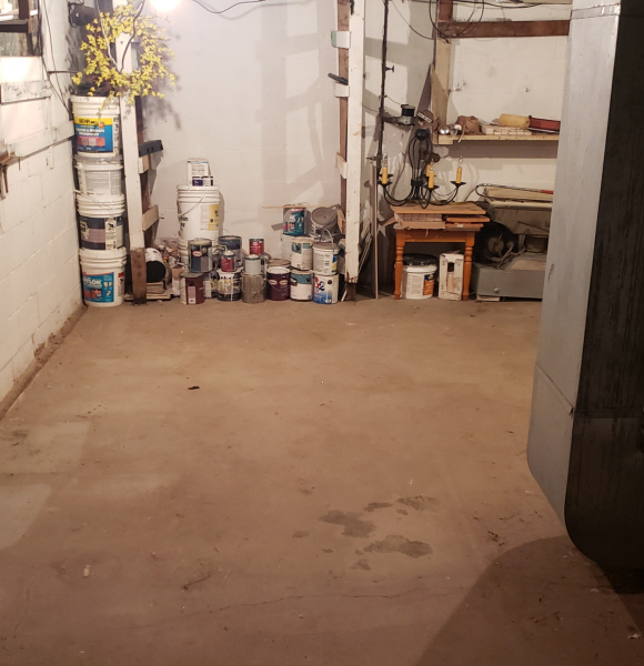 Dry 1943 Cinder Block Construction